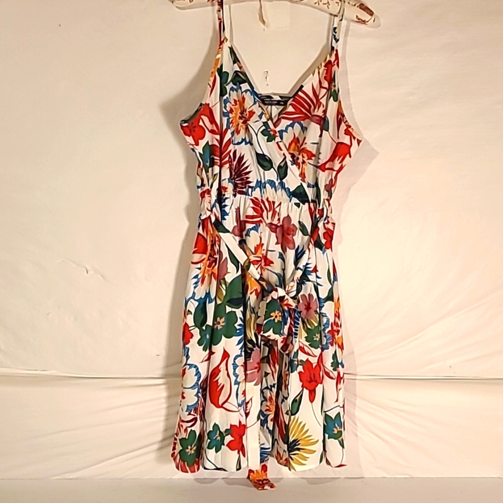 Shein Curve like new beautiful colorful floral print spaghetti strap dress
